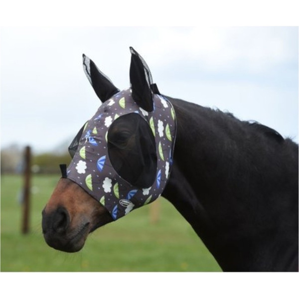 2024 Weatherbeeta Comfitec Essential Mesh II Combo Neck Fly Rug & Free Fly Mask Bundle 1002931 - Umbrella Print